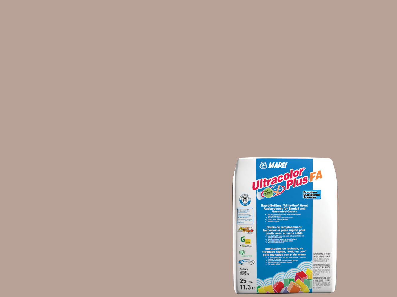 Mapei - Grout Ultracolor Plus FA #5224 Wicker 25 lb