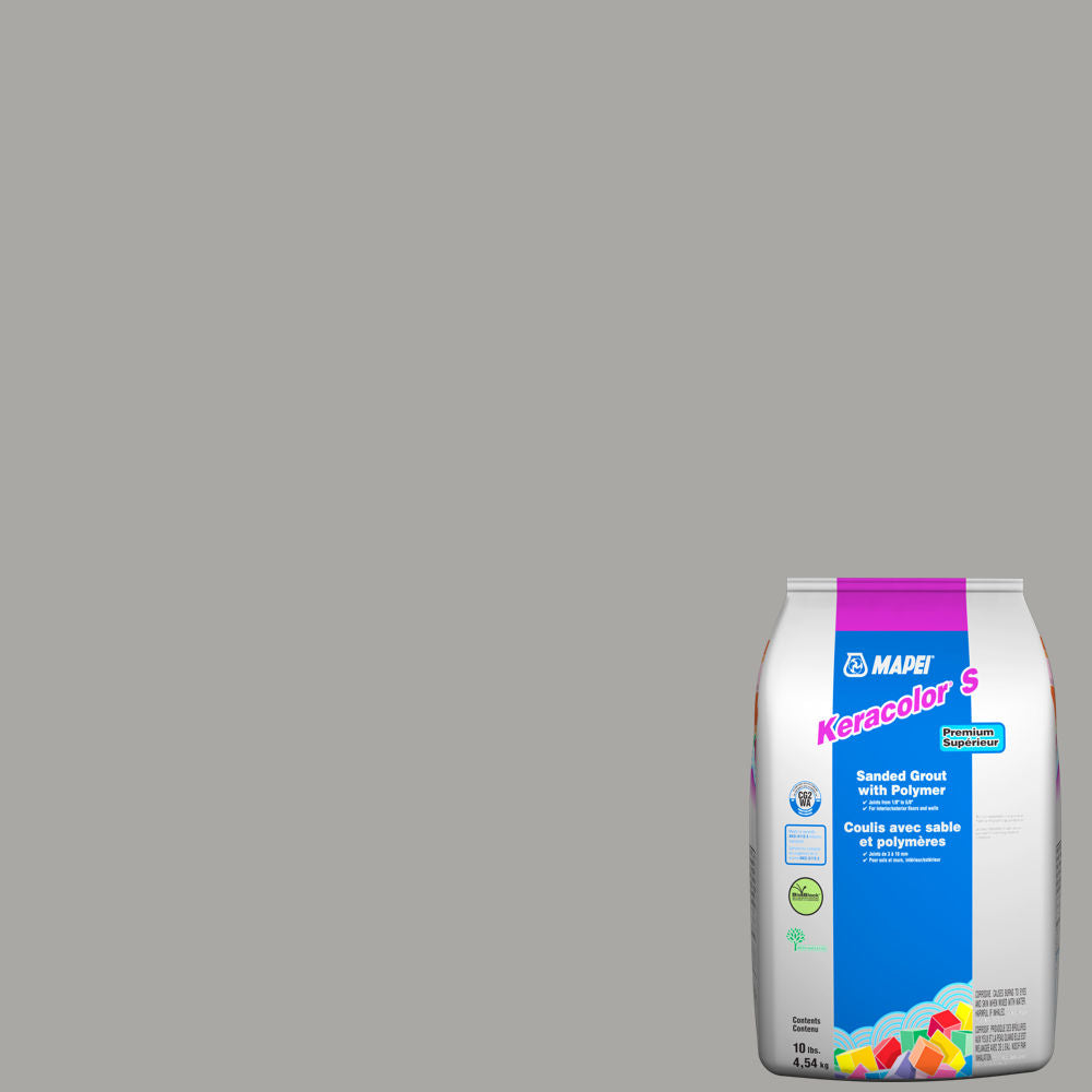 Mapei - Keracolor S Sanded Grout with Polymer #5027 Silver 10 lb