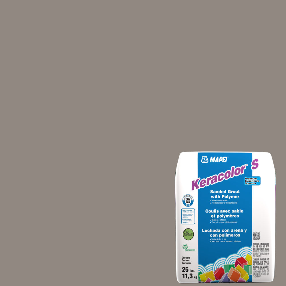 Mapei - Keracolor S Sanded Grout with Polymer #5002 Pewter 25 lb
