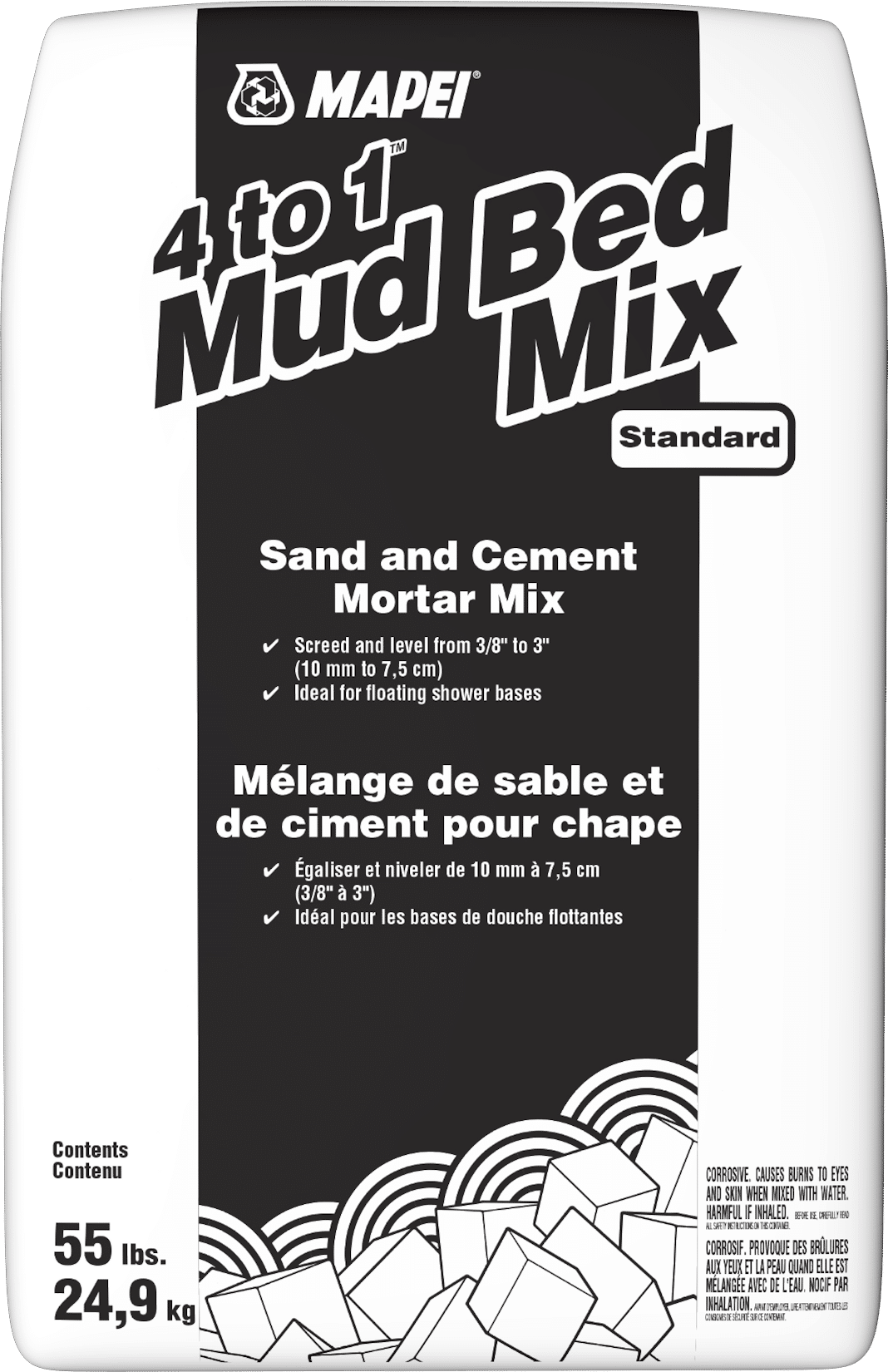 Mapei - 4 to 1 Mud Bed Mix Sand & Cement Mortar 24.9 kg