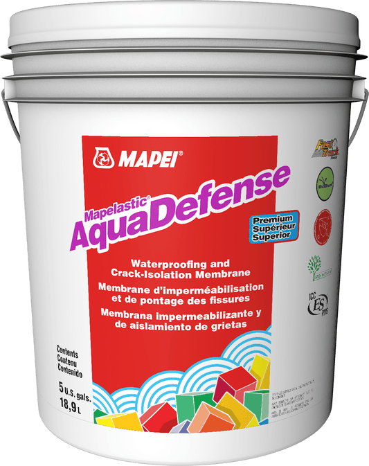 Mapei - AquaDefense Premium Waterproofing & Crack-Isolation Membrane - 18.9 L