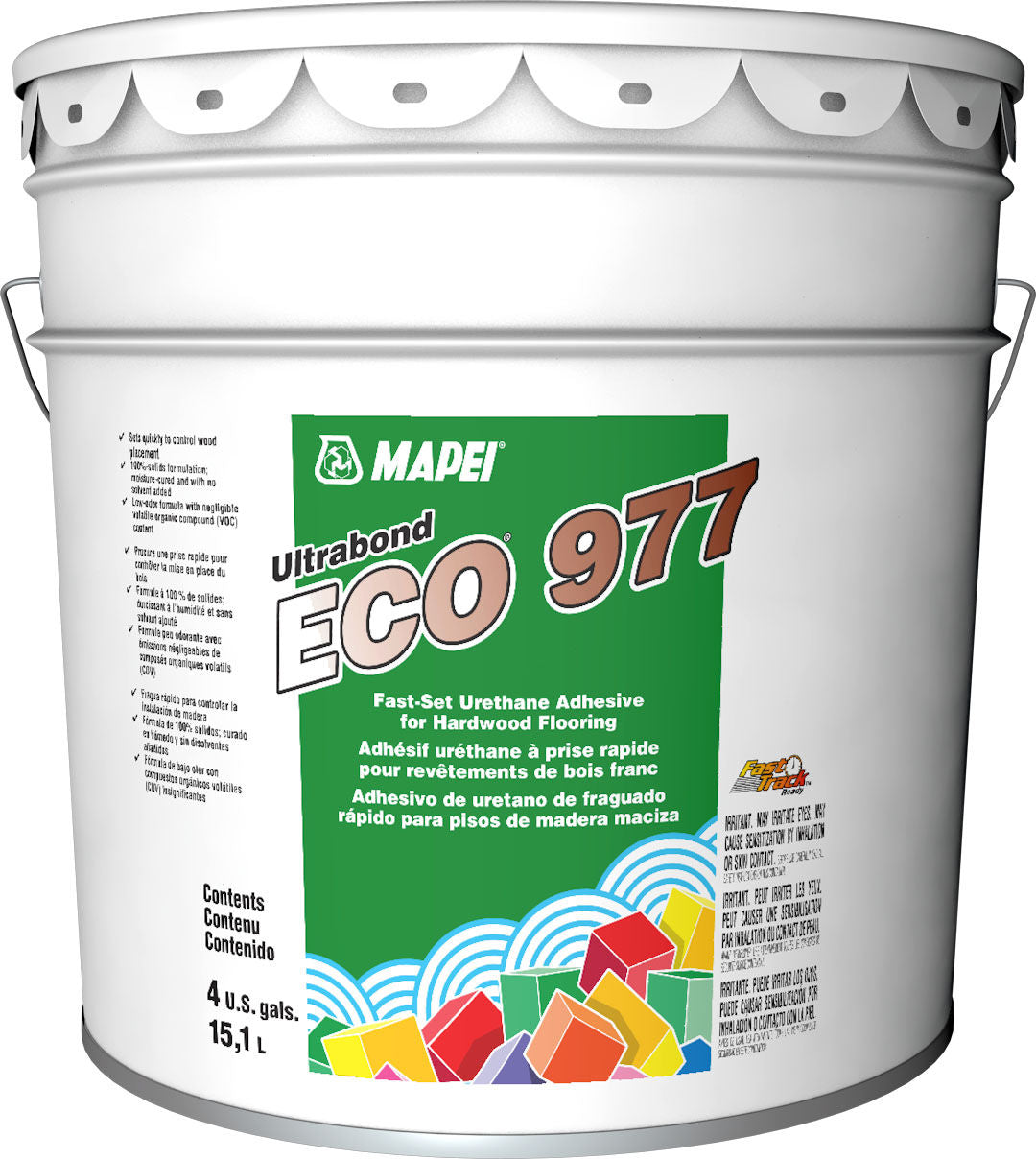 Mapei - Ultrabond ECO 977 Fast-Set Urethane Adhesive for Hardwood Flooring 15.1 L