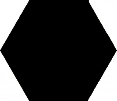 Azteca Cal Hex Black Sarana Tile Floor Mart Canada