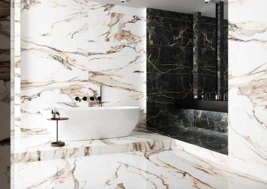 EK Gold Calacatta Polished Sarana Tile Floor Mart Canada