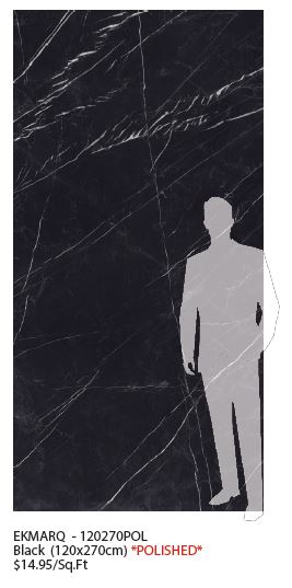 EK Marquina Polished Sarana Tile Floor Mart Canada