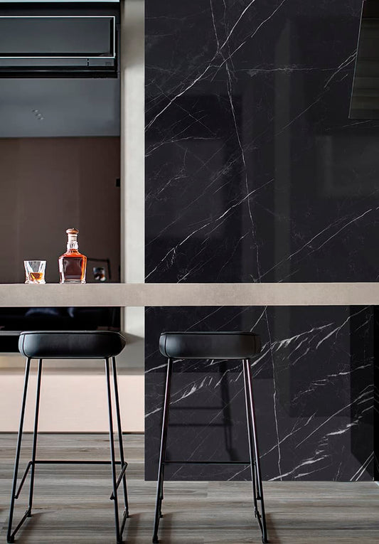 EK Marquina Polished Sarana Tile Floor Mart Canada