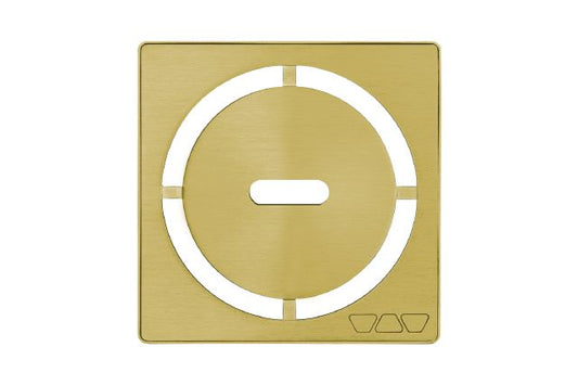 KERDI-DRAIN GRATE KIT 4" BR CLASSIC GOLD PURE Schluter Floor Mart Canada