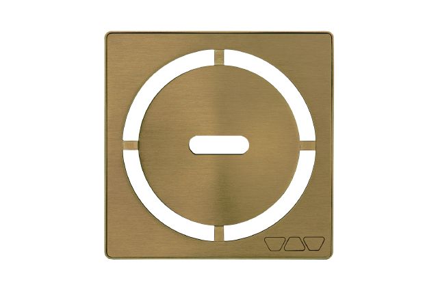 KERDI-DRAIN GRATE KIT 4" BR VINTAGE GOLD PURE Schluter Floor Mart Canada