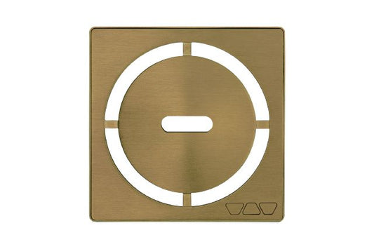 KERDI-DRAIN GRATE KIT 4" BR VINTAGE GOLD PURE Schluter Floor Mart Canada