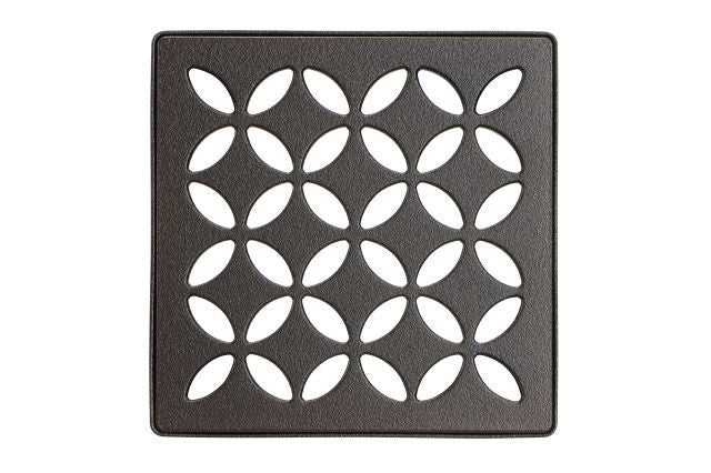 KERDI-DRAIN GRATE KIT 4" BRONZE FLORAL Schluter Floor Mart Canada