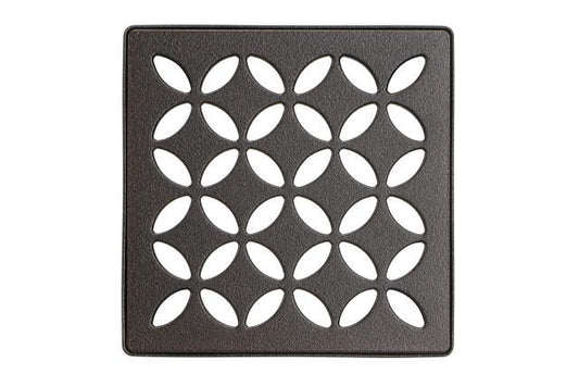 KERDI-DRAIN GRATE KIT 4" BRONZE FLORAL Schluter Floor Mart Canada