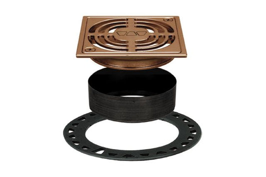 KERDI-DRAIN GRATE KIT 4" BRUSHED COPPER Schluter Floor Mart Canada
