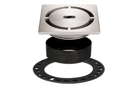 KERDI-DRAIN GRATE KIT 4" BRUSHED STN STEEL PURE Schluter Floor Mart Canada