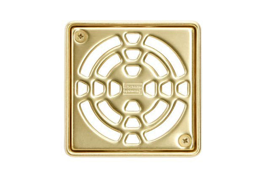 KERDI-DRAIN GRATE KIT 4" CLASSIC GOLD DES1 Schluter Floor Mart Canada