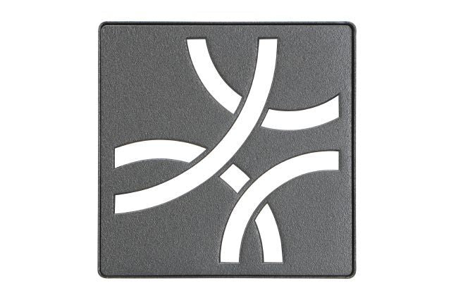 KERDI-DRAIN GRATE KIT 4" DK ANTHRACITE CURVE Schluter Floor Mart Canada