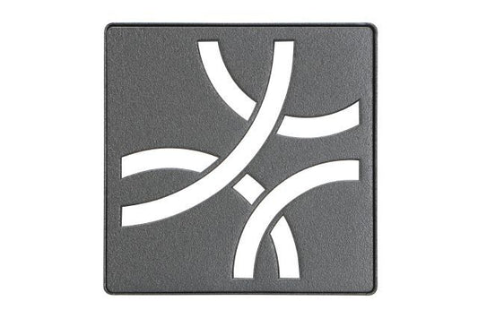 KERDI-DRAIN GRATE KIT 4" DK ANTHRACITE CURVE Schluter Floor Mart Canada