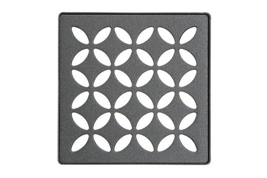 KERDI-DRAIN GRATE KIT 4" DK ANTHRACITE FLORAL Schluter Floor Mart Canada