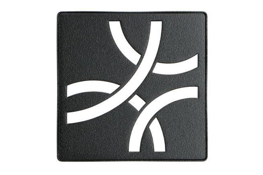 KERDI-DRAIN GRATE KIT 4" MATTE BLACK CURVE Schluter Floor Mart Canada