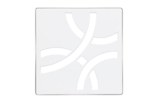 KERDI-DRAIN GRATE KIT 4" MATTE WHITE CURVE Schluter Floor Mart Canada