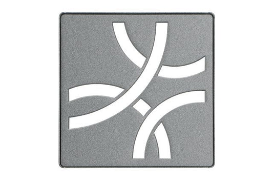 KERDI-DRAIN GRATE KIT 4" PEWTER CURVE Schluter Floor Mart Canada