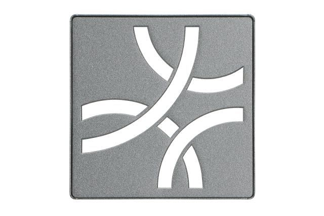 KERDI-DRAIN GRATE KIT 4" PEWTER CURVE Schluter Floor Mart Canada