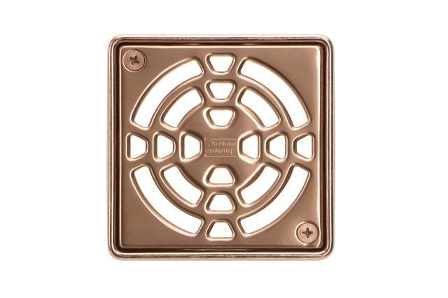 KERDI-DRAIN GRATE KIT 4" ROSE GOLD DES1 Schluter Floor Mart Canada