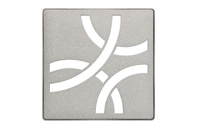 KERDI-DRAIN GRATE KIT 4" STONE GREY CURVE Schluter Floor Mart Canada