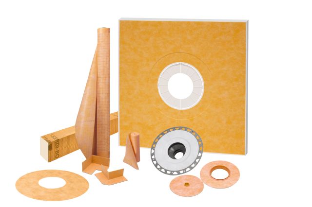 KERDI-SHOWER-KIT 48" X 48" PVC FLANGE 2" Floor Mart Canada Floor Mart Canada