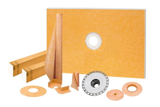 KERDI-SHOWER-KIT 48" X 72" PVC FLANGE 2" Floor Mart Canada Floor Mart Canada
