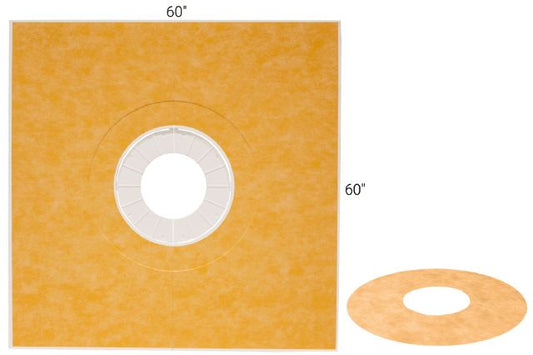 KERDI-SHOWER-TRAY 60" X 60" CEN Floor Mart Canada Floor Mart Canada
