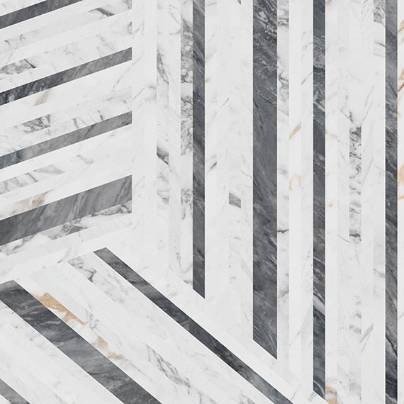 Marble Attaché Lavish Entranced Deco MA75 Daltile Floor Mart Canada