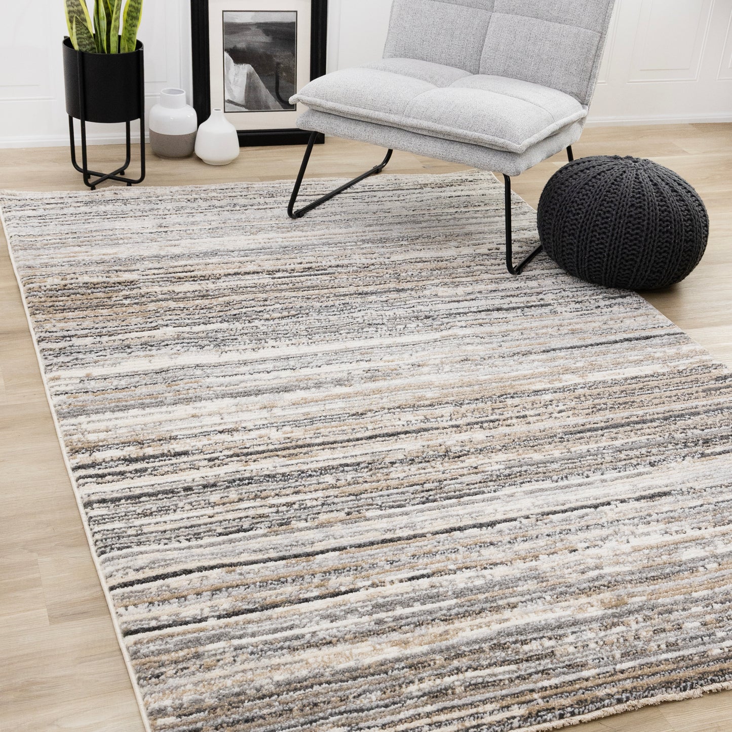 Nala N205 Beige Grey Kalora Rugs Floor Mart Canada
