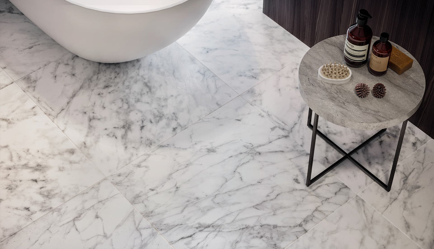 Plata Carrara Abisso Anatolia Tile Floor Mart Canada