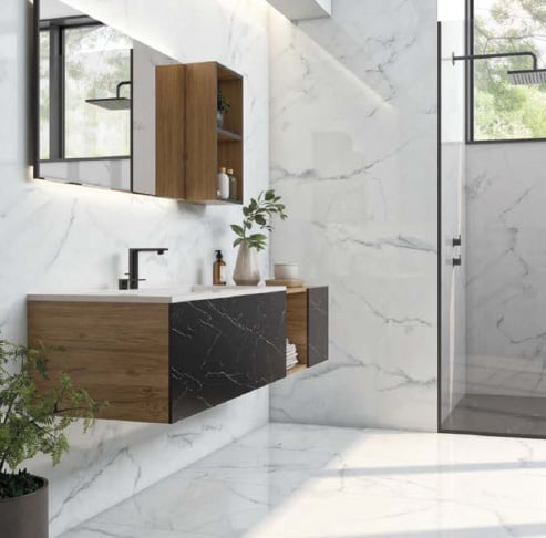 Pris Calacatta Blanco Polished Sarana Tile Floor Mart Canada