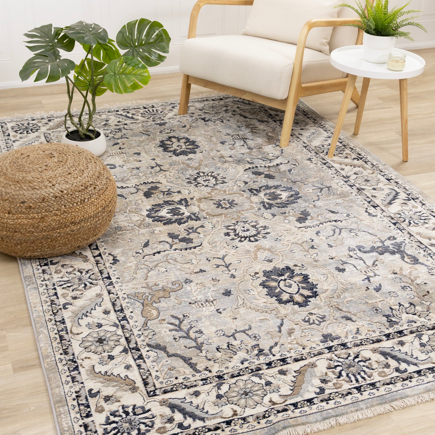 Samira F037 Beige Grey Kalora Rugs Floor Mart Canada