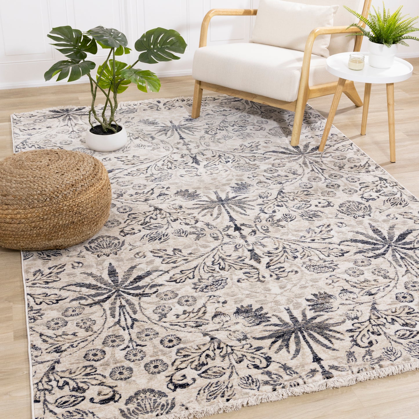 Samira H003 Cream Grey Kalora Rugs Floor Mart Canada