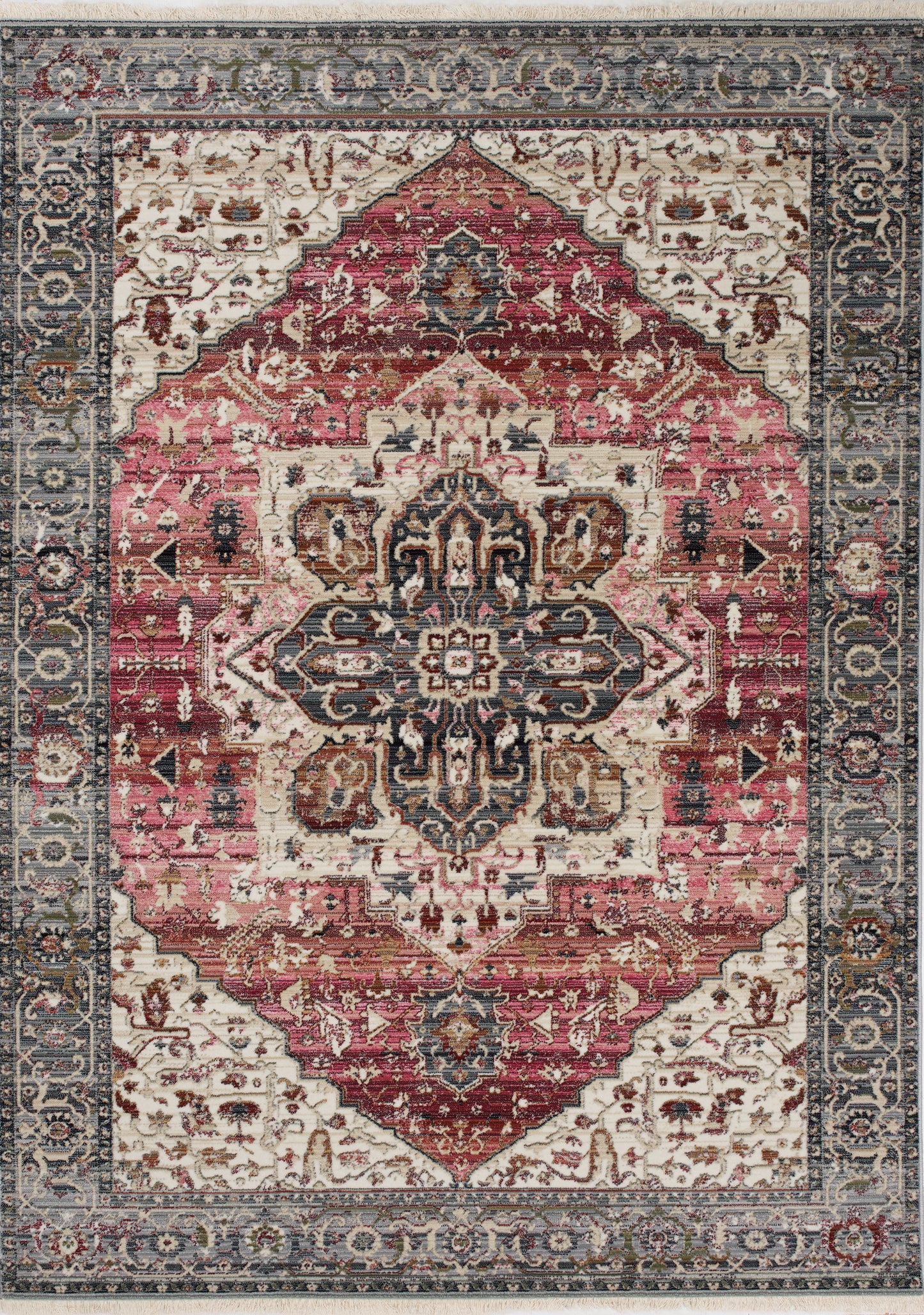 Serene E154 Pink Cream Blue Kalora Rugs Floor Mart Canada
