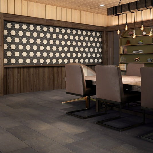 Union Black Nickel UN05 American Olean Floor Mart Canada