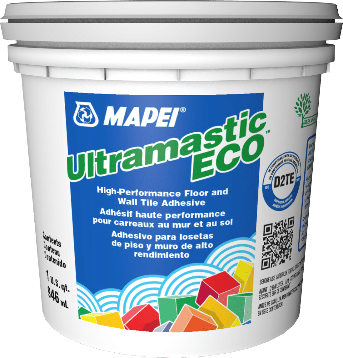 Mapei - Ultramastic ECO High-Performance Floor & Wall Tile Adhesive - 946 mL