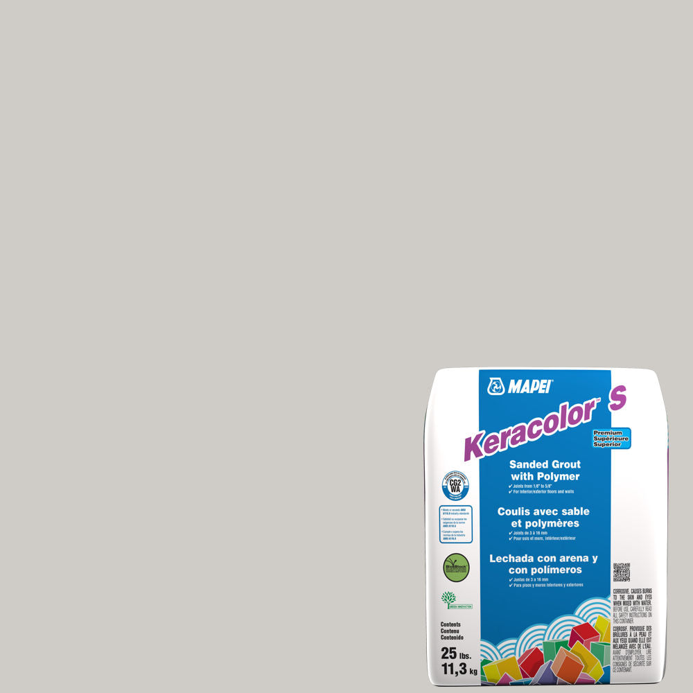 Mapei - Keracolor S Sanded Grout with Polymer #5077 Frost 25 lb