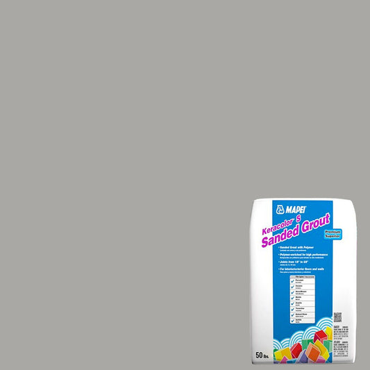 Mapei - Keracolor S Sanded Grout with Polymer #5027 Silver 50 lb