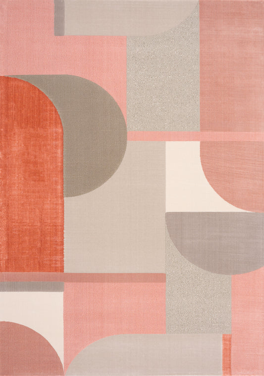 Belle 466109 Pink Grey Cream Kalora Rugs Floor Mart Canada