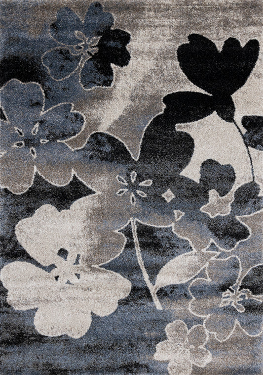 Breeze E188 Blue Cream Black Kalora Rugs Floor Mart Canada