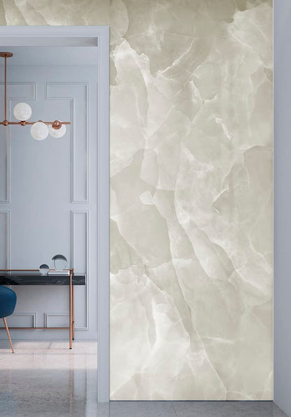 EK Onyx White Polished Sarana Tile Floor Mart Canada