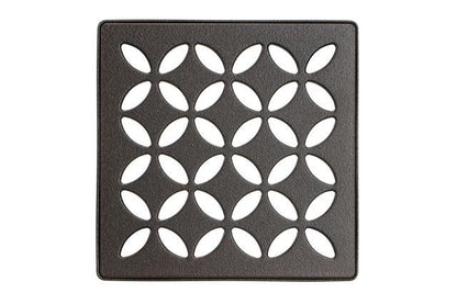 KERDI-DRAIN GRATE KIT 4" BRONZE FLORAL Schluter Floor Mart Canada