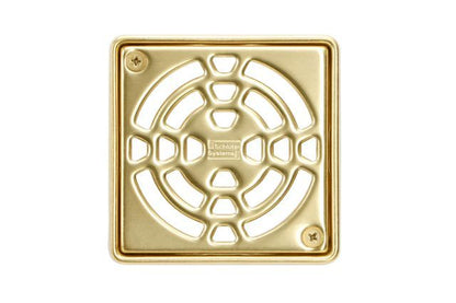 KERDI-DRAIN GRATE KIT 4" CLASSIC GOLD DES1 Schluter Floor Mart Canada