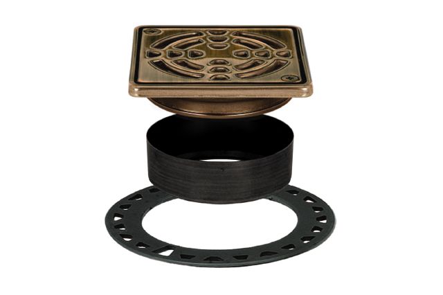 KERDI-DRAIN GRATE KIT 4" OIL-RUBBED BRONZE Schluter Floor Mart Canada