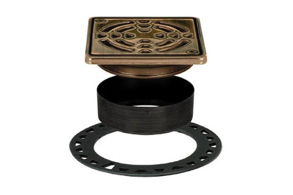 KERDI-DRAIN GRATE KIT 4" OIL-RUBBED BRONZE Schluter Floor Mart Canada
