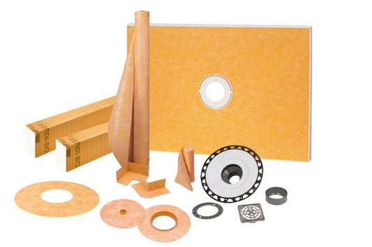 KERDI-SHOWER-KIT 38" X 60" ABS STN STEEL Floor Mart Canada Floor Mart Canada