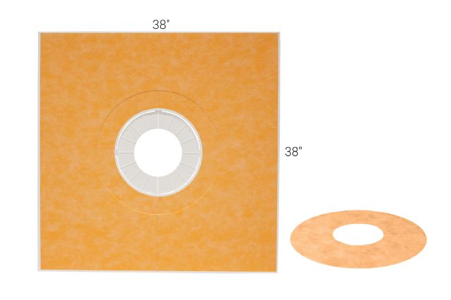 KERDI-SHOWER-TRAY-THIN 38" X 38" CEN Floor Mart Canada Floor Mart Canada